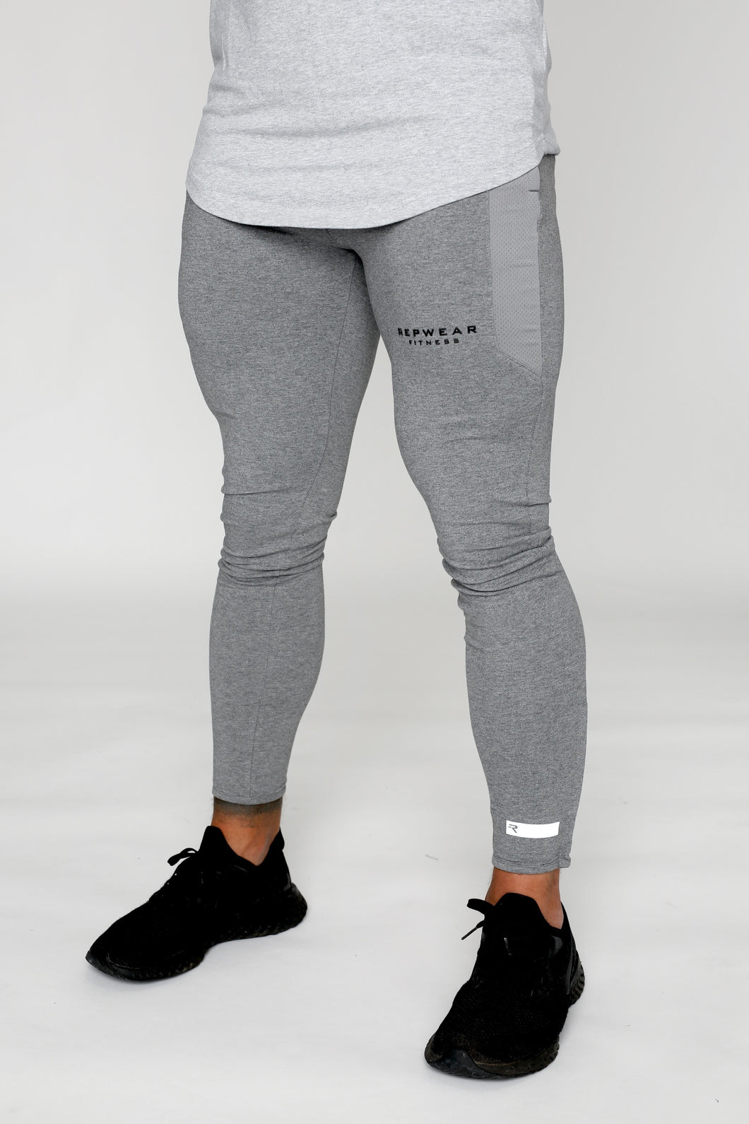 Repwear Fitness ProFit Marl Grey Fitted Bottoms