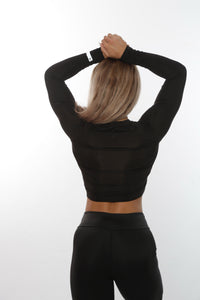 Repwear Fitness HyperFuse Cropped LongSleeve Black - Repwear Fitness