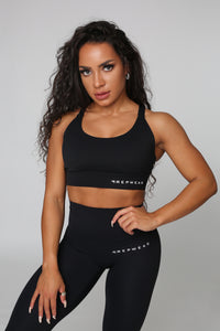 Repwear Fitness Lux Sports Bra Black