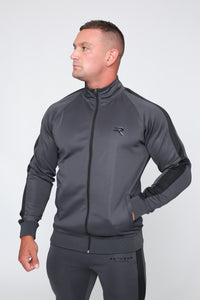Repwear Fitness Original Poly Tracksuit Jacket Grey