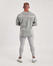 Repwear Fitness Oversized Acid Wash T-Shirt Grey