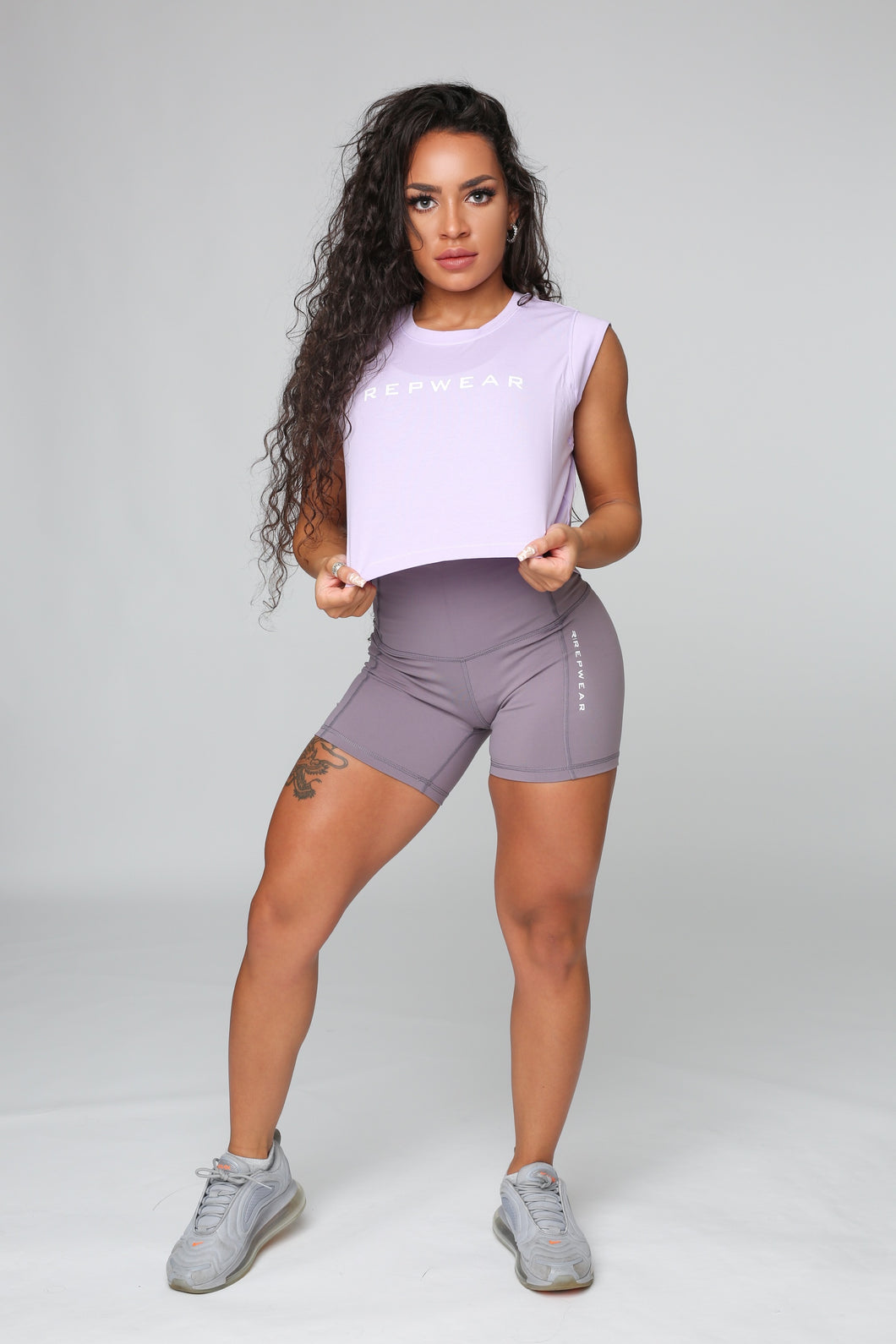 Repwear Fitness Cropped T-shirt Lilac