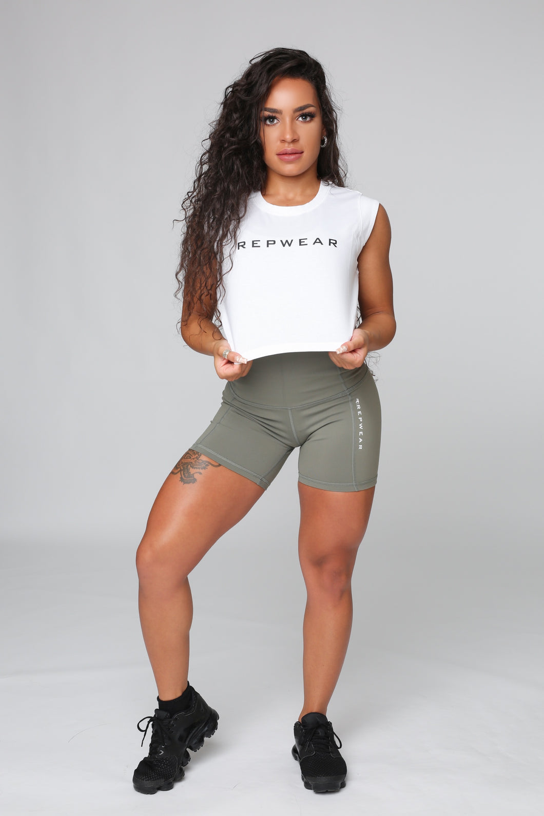 Repwear Fitness Cropped T-shirt White