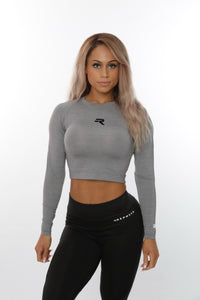 Repwear Fitness HyperFuse Cropped LongSleeve Grey - Repwear Fitness