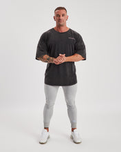 Repwear Fitness Oversized Acid Wash T-Shirt Black/Pink